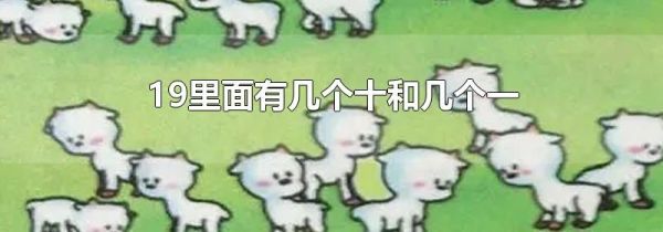 19里面有几个十和几个一