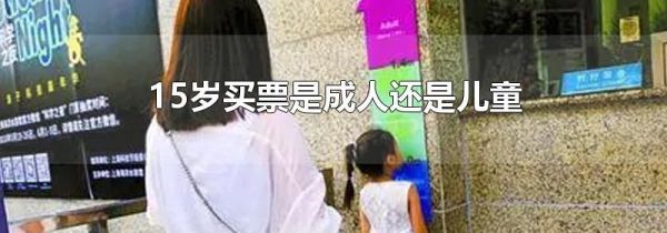 15岁买票是成人还是儿童