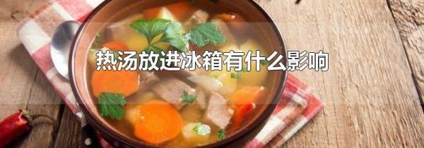 热汤放进冰箱有什么影响