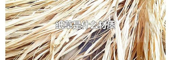 纸草是什么材质