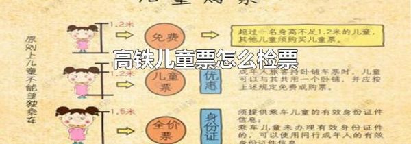 高铁儿童票怎么检票