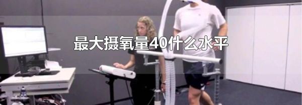 最大摄氧量40什么水平