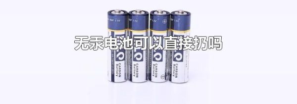 无汞电池可以直接扔吗