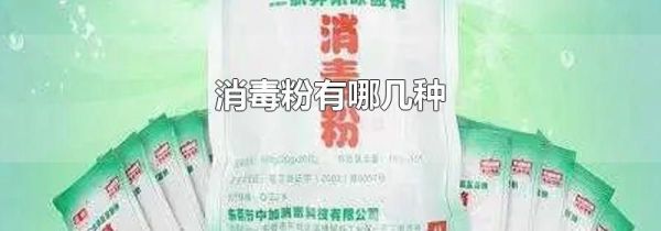 消毒粉有哪几种