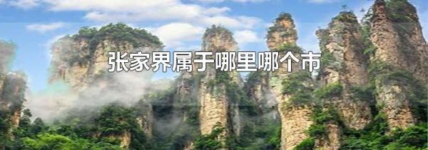 张家界属于哪里哪个市