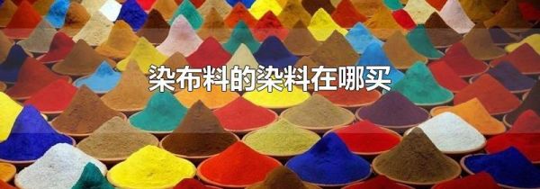 染布料的染料在哪买