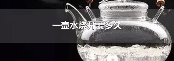 一壶水烧开要多久