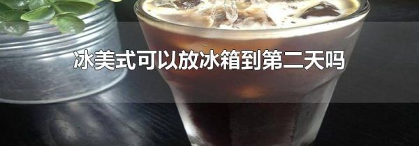 冰美式可以放冰箱到第二天吗
