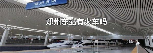 郑州东站有火车吗