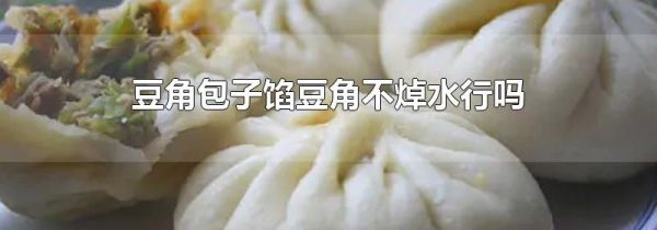 豆角包子馅豆角不焯水行吗