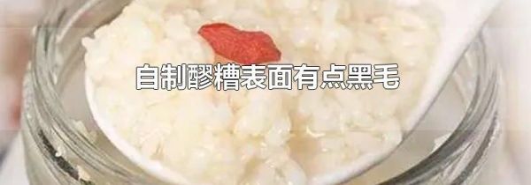 自制醪糟表面有点黑毛