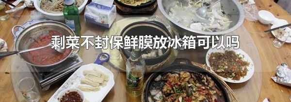 剩菜不封保鲜膜放冰箱可以吗