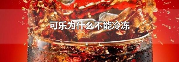 可乐为什么不能冷冻
