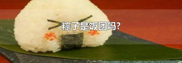 粽子是饭团吗?