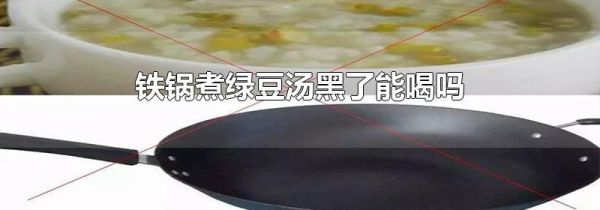 铁锅煮绿豆汤黑了能喝吗