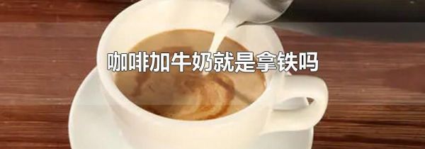 咖啡加牛奶就是拿铁吗