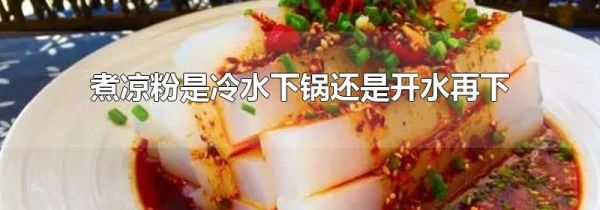 煮凉粉是冷水下锅还是开水再下