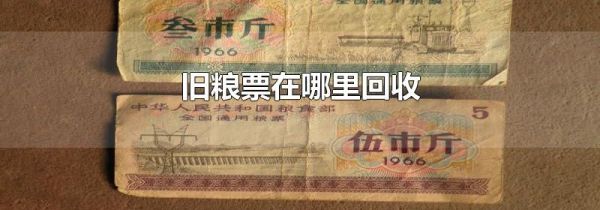 旧粮票在哪里回收