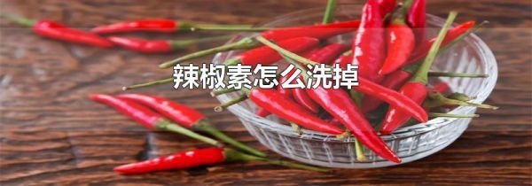 辣椒素怎么洗掉