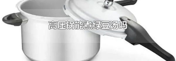 高压锅能煮绿豆汤吗