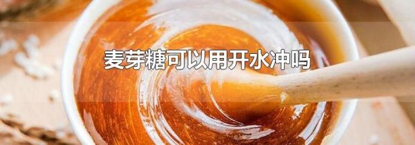 麦芽糖可以用开水冲吗