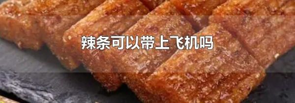 辣条可以带上飞机吗