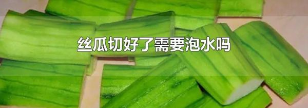 丝瓜切好了需要泡水吗