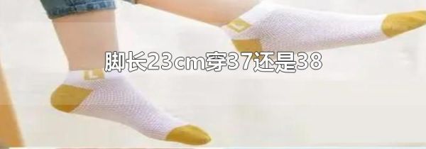 脚长23cm穿37还是38