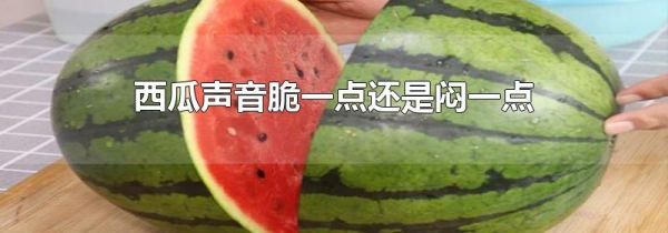 西瓜声音脆一点还是闷一点