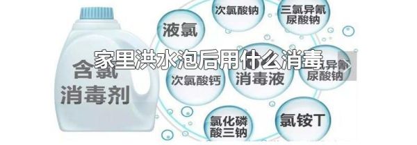 家里洪水泡后用什么消毒