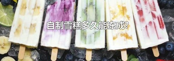 自制雪糕多久能冻成?