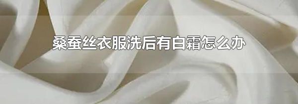 桑蚕丝衣服洗后有白霜怎么办