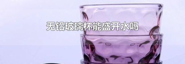 无铅玻璃杯能盛开水吗