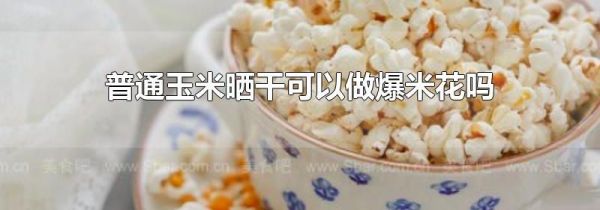普通玉米晒干可以做爆米花吗