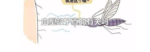 血型蚊子真的有关吗