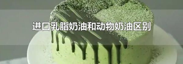 进口乳脂奶油和动物奶油区别
