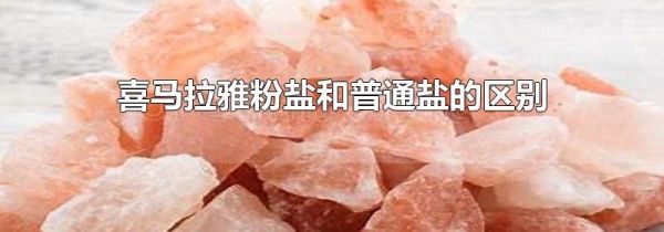 喜马拉雅粉盐和普通盐的区别