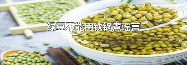 绿豆不能用铁锅煮谣言