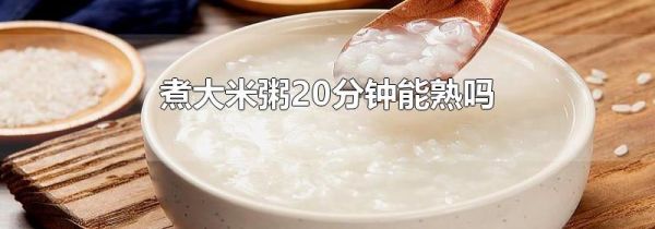 煮大米粥20分钟能熟吗