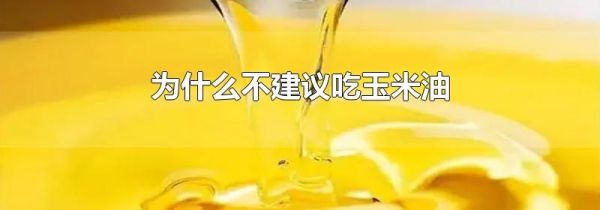 为什么不建议吃玉米油