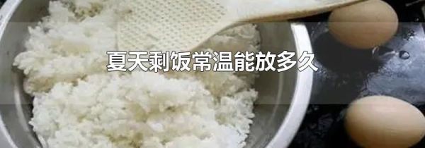 夏天剩饭常温能放多久