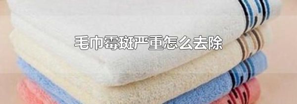 毛巾霉斑严重怎么去除