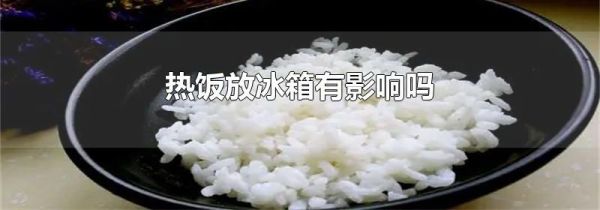 热饭放冰箱有影响吗