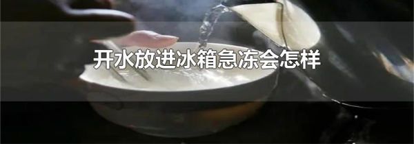 开水放进冰箱急冻会怎样