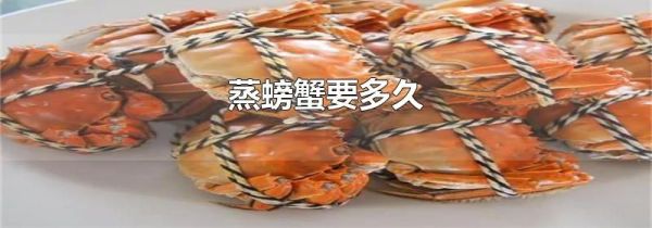 蒸螃蟹要多久
