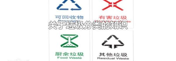 关于垃圾分类的知识
