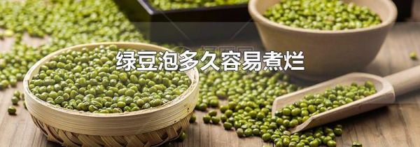 绿豆泡多久容易煮烂