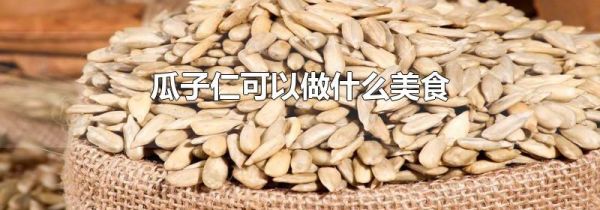 瓜子仁可以做什么美食