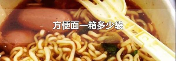 方便面一箱多少袋