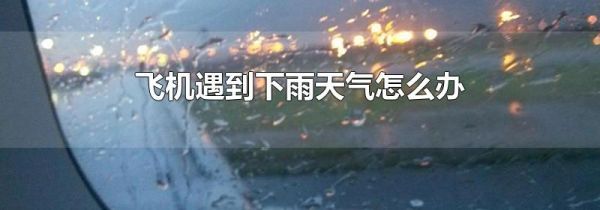 飞机遇到下雨天气怎么办